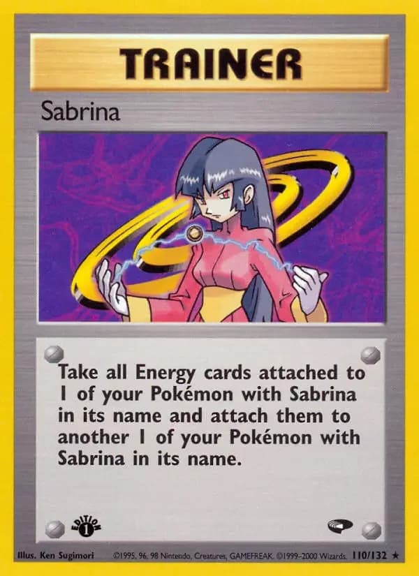 Carte Pokémon Sabrina #110 — Gym Challenge