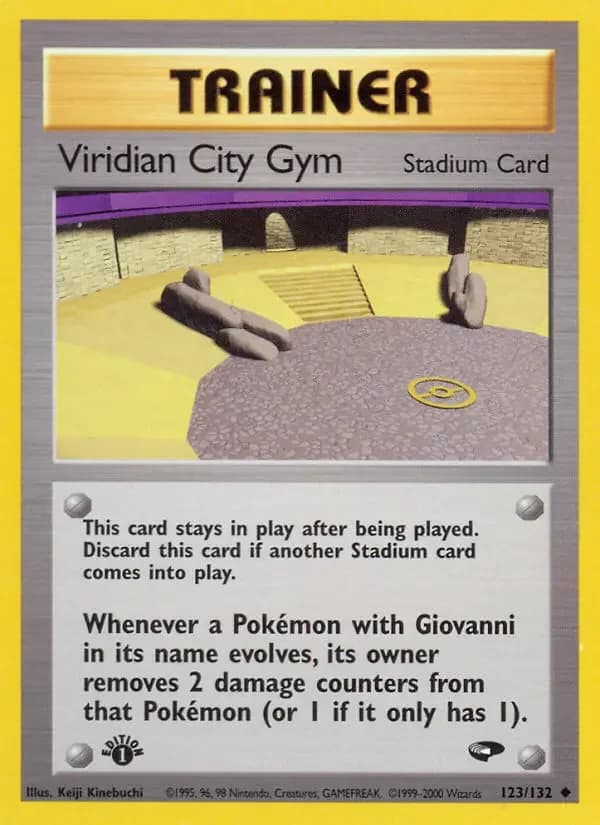 Carte Pokémon Viridian City Gym #123 — Gym Challenge