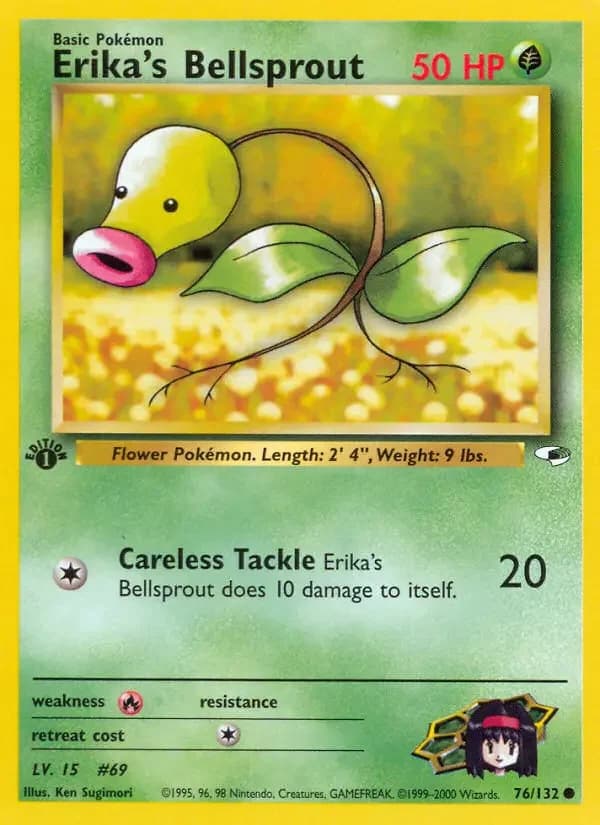 Carte Pokémon Erika's Chétiflor #76 — Gym Heroes