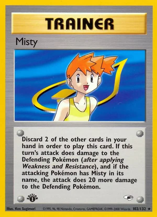 Carte Pokémon Misty #102 — Gym Heroes