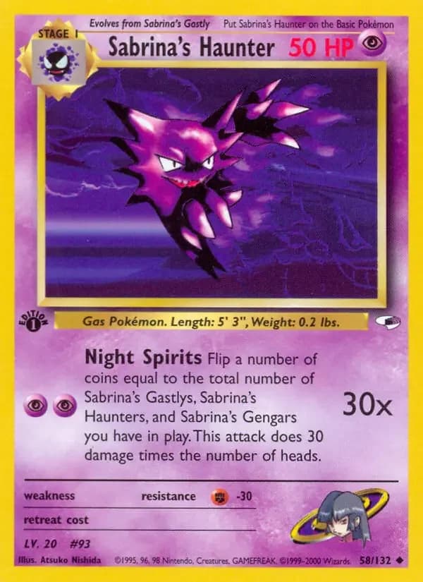 Carte Pokémon Sabrina's Spectrum #58 — Gym Heroes
