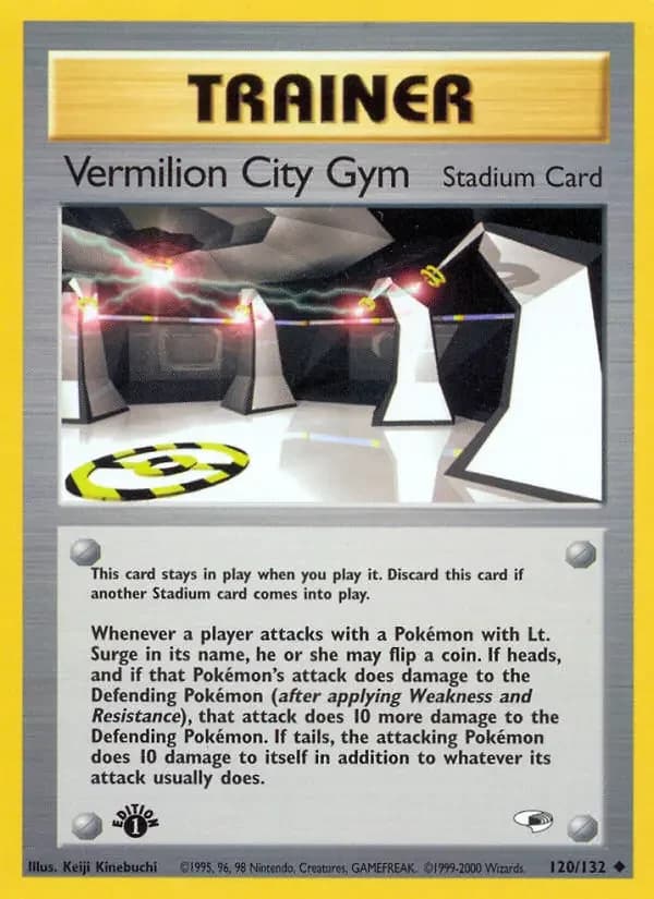Carte Pokémon Vermilion City Gym #120 — Gym Heroes