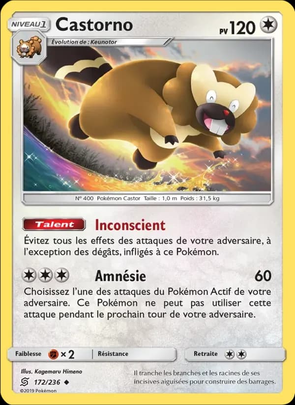 Carte Pokémon Castorno #172 — Harmonie des Esprits