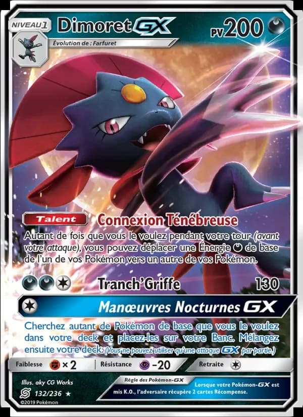 Carte Pokémon Dimoret GX #132 — Harmonie des Esprits