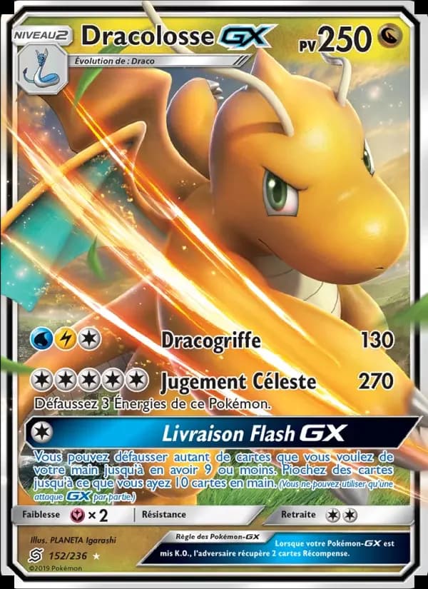 Carte Pokémon Dracolosse GX #152 — Harmonie des Esprits