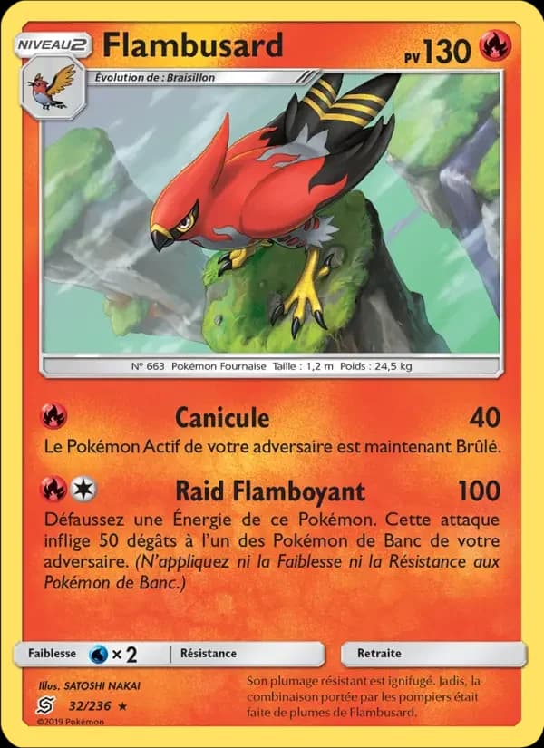 Carte Pokémon Flambusard #32 — Harmonie des Esprits