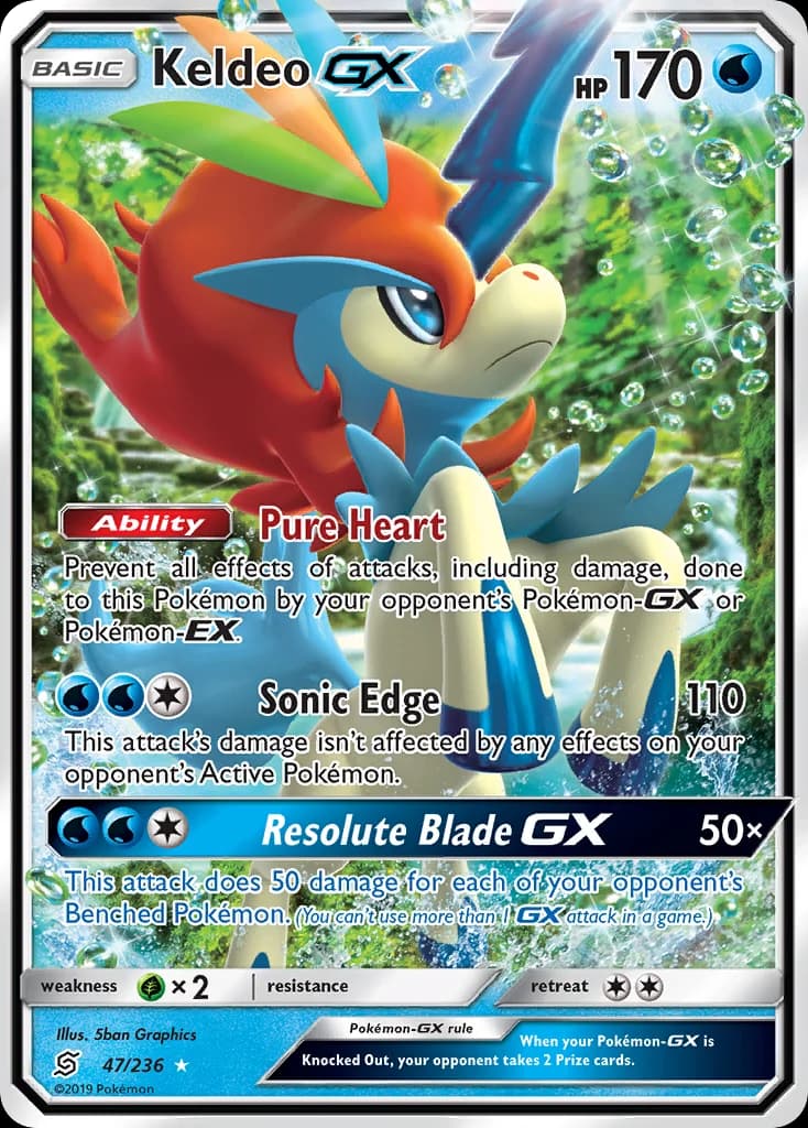 Carte Pokémon Keldeo GX #47 — Harmonie des Esprits