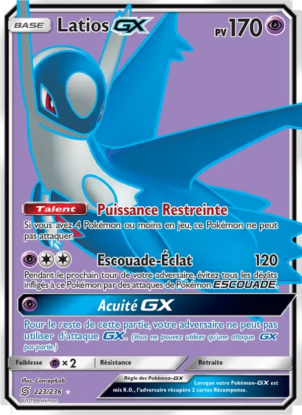 Carte Pokémon Latios GX #223 — Harmonie des Esprits