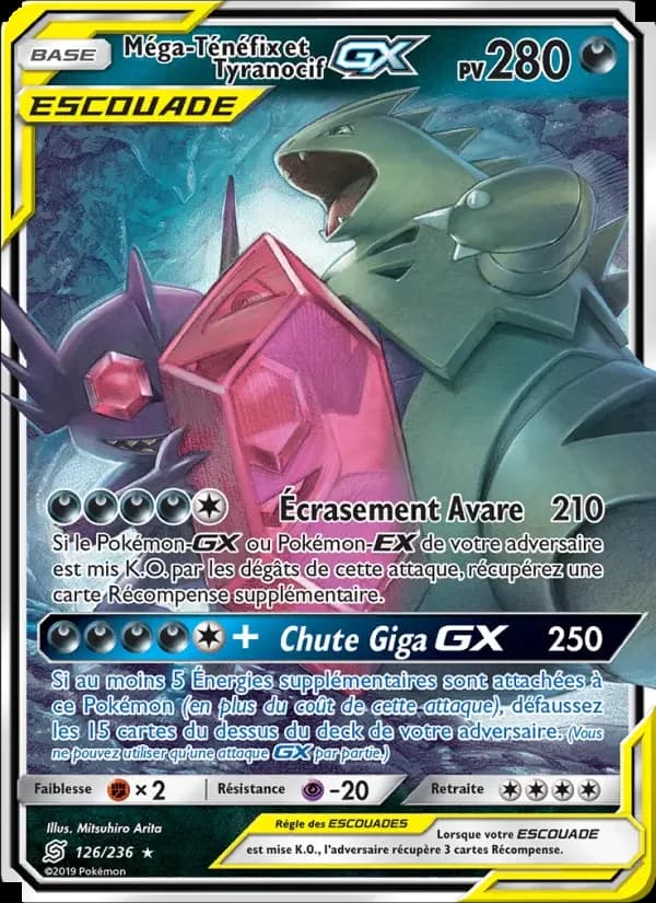 Carte Pokémon Méga-Ténéfix et Tyranocif GX #126 — Harmonie des Esprits