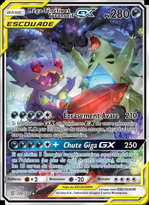Carte Pokémon Méga-Ténéfix et Tyranocif GX #226 — Harmonie des Esprits