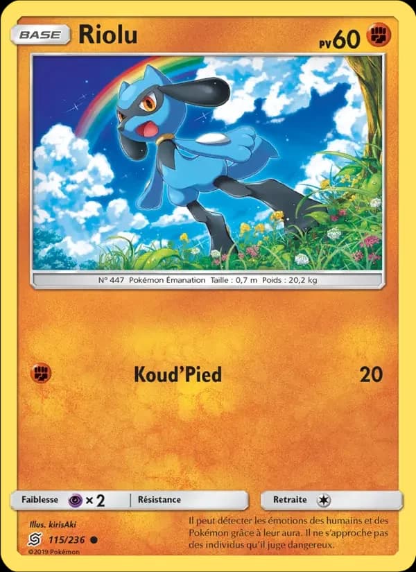 Carte Pokémon Riolu #115 — Harmonie des Esprits