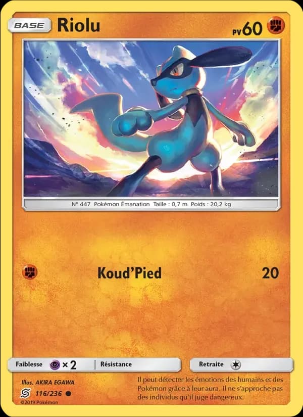 Carte Pokémon Riolu #116 — Harmonie des Esprits