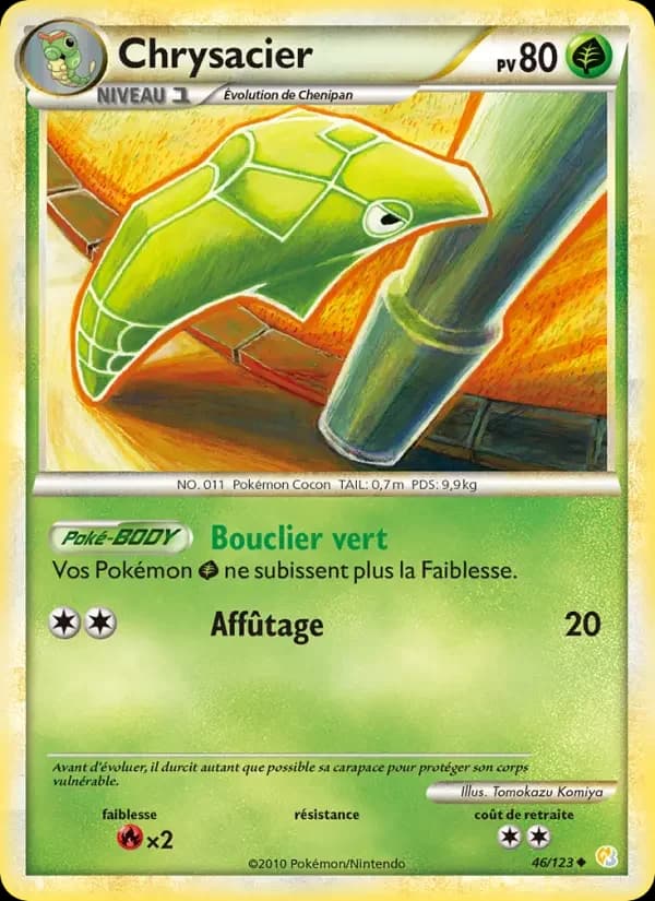 Carte Pokémon Chrysacier #46 — HeartGold SoulSilver