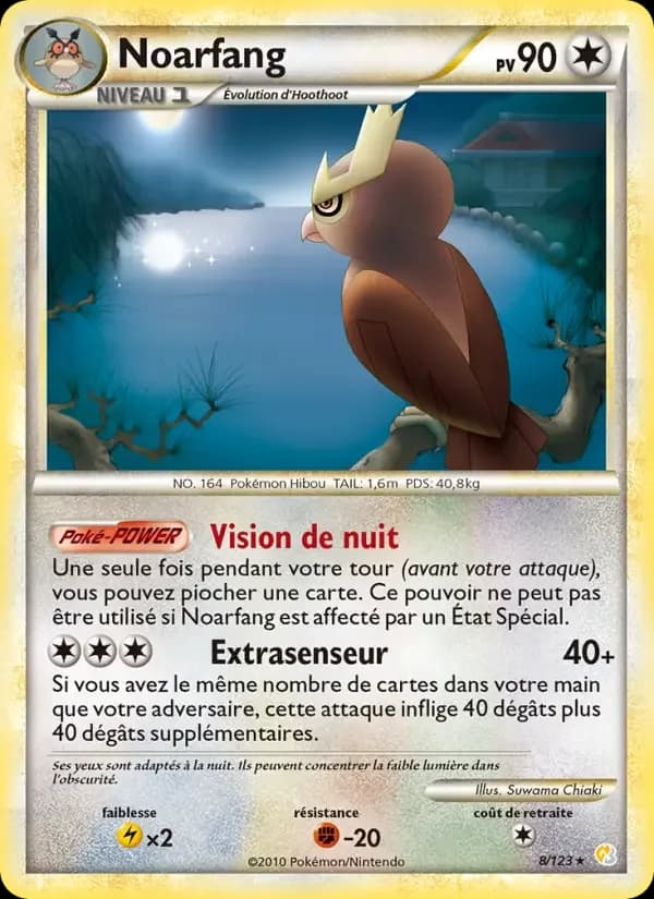 Carte Pokémon Noarfang #8 — HeartGold SoulSilver