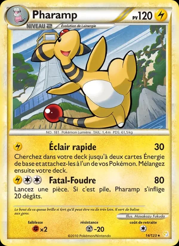 Carte Pokémon Pharamp #14 — HeartGold SoulSilver