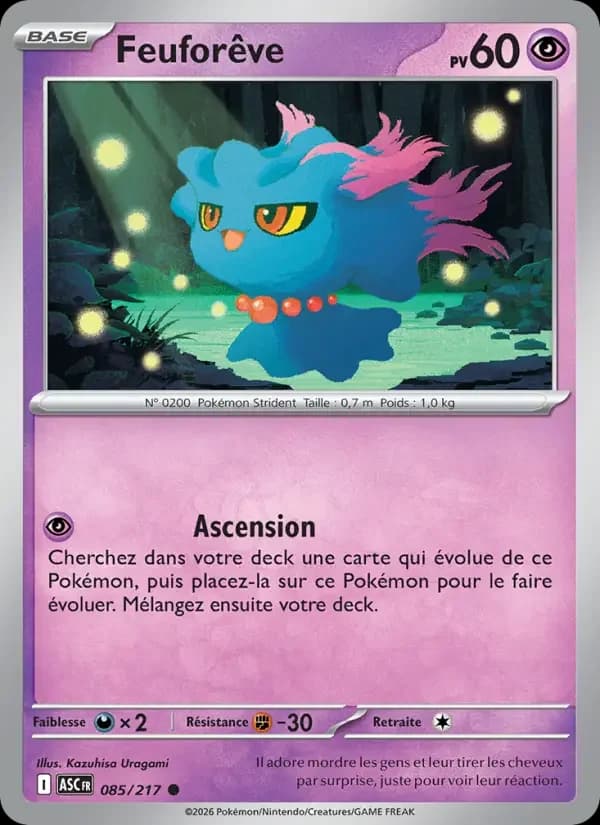 Carte Pokémon Feuforêve #085 — Héros Transcendants