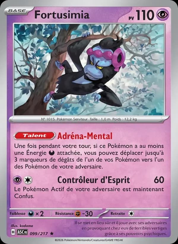 Carte Pokémon Fortusimia #099 — Héros Transcendants