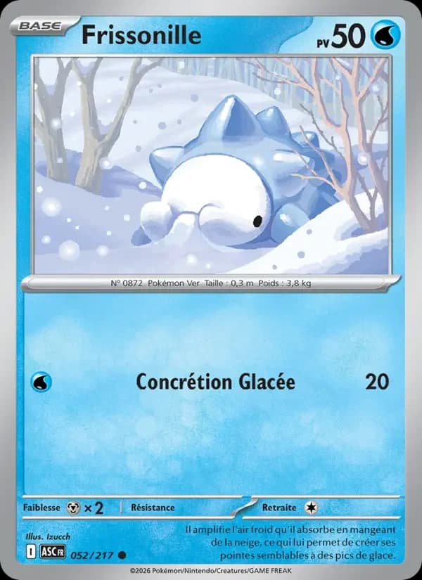 Carte Pokémon Frissonille #052 — Héros Transcendants
