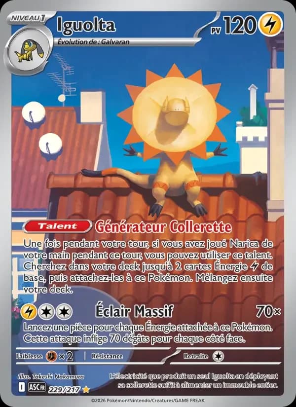 Carte Pokémon Iguolta #229 — Héros Transcendants