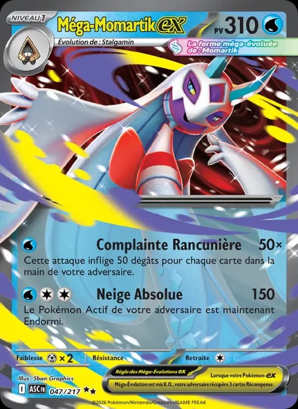 Carte Pokémon Méga-Momartik-ex #047 — Héros Transcendants