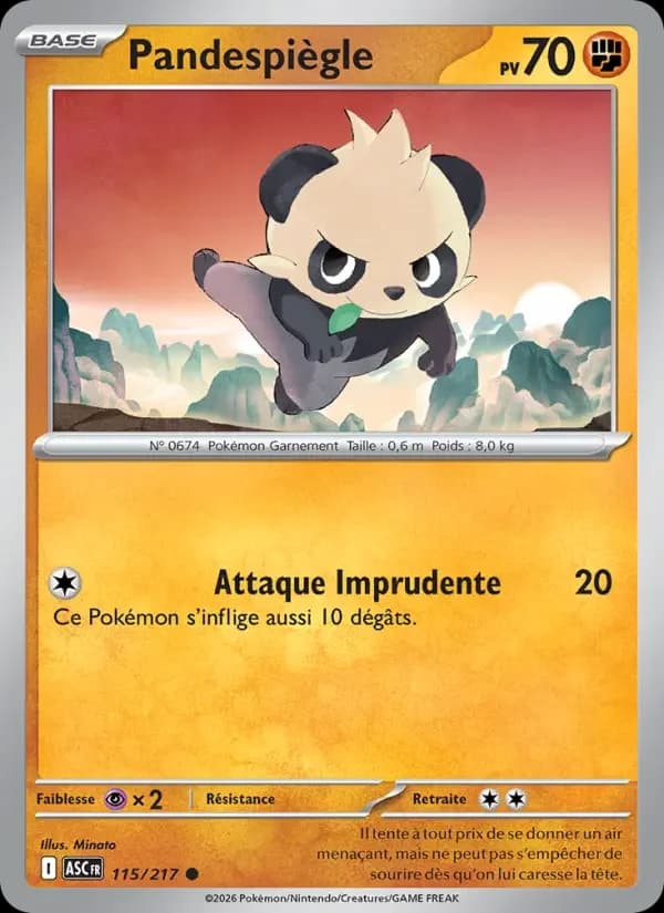 Carte Pokémon Pandespiègle #115 — Héros Transcendants