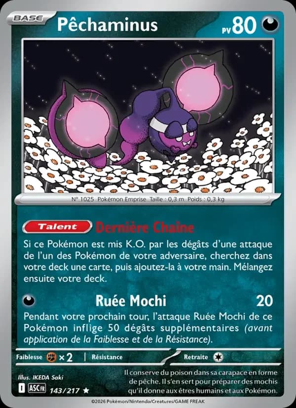 Carte Pokémon Pêchaminus #143 — Héros Transcendants