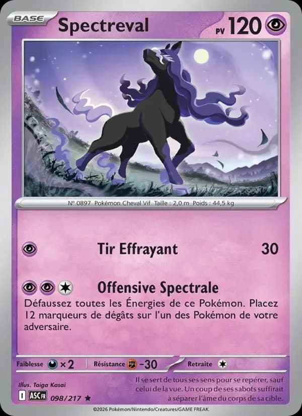Carte Pokémon Spectreval #098 — Héros Transcendants