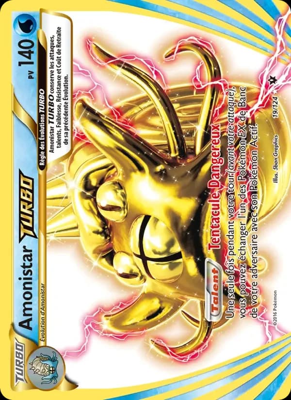 Carte Pokémon Amonistar TURBO #19 — Impact des Destins