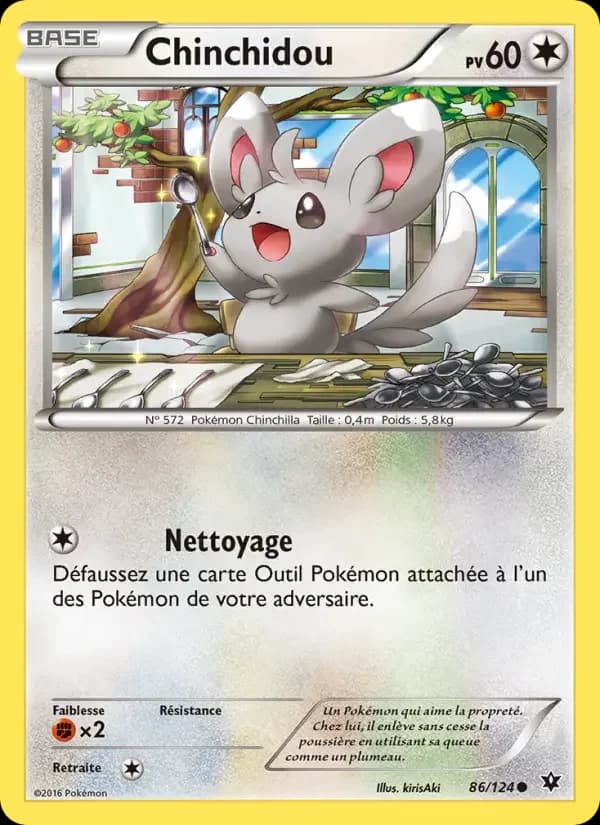 Carte Pokémon Chinchidou #86 — Impact des Destins