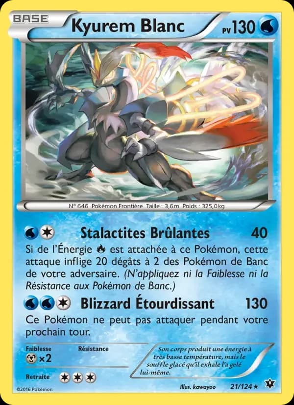 Carte Pokémon Kyurem Blanc #21 — Impact des Destins