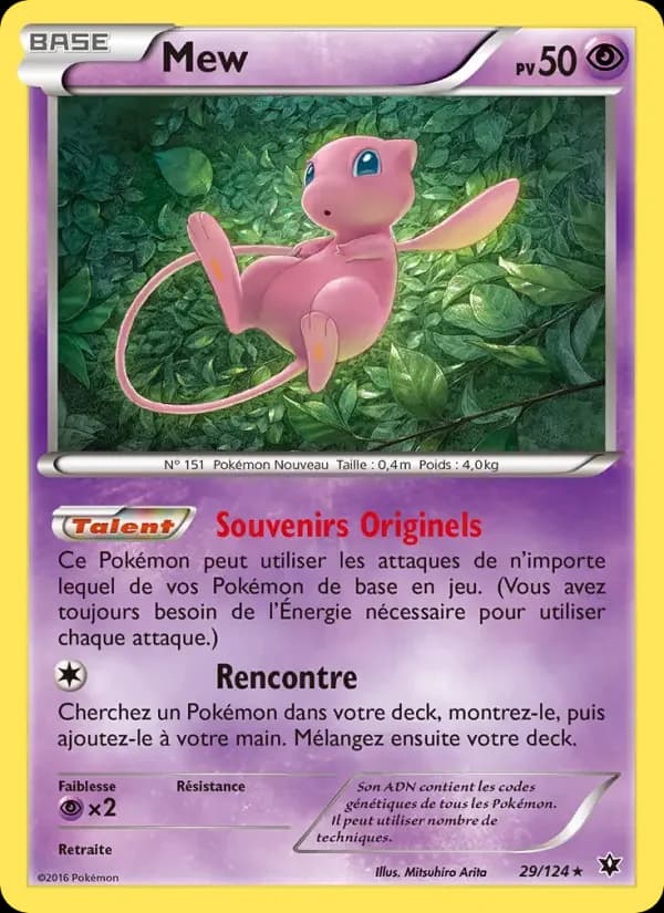 Carte Pokémon Mew #29 — Impact des Destins