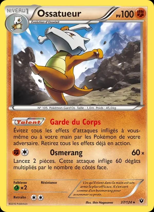 Carte Pokémon Ossatueur #37 — Impact des Destins