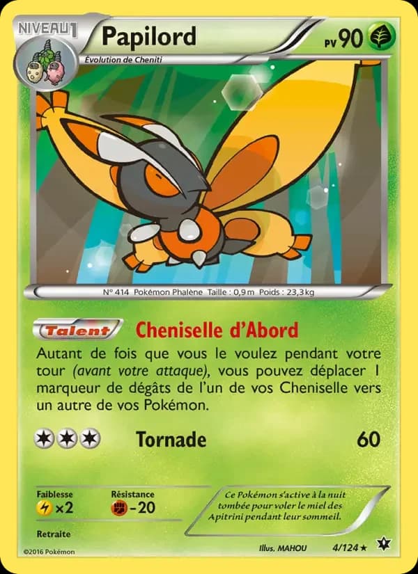 Carte Pokémon Papilord #4 — Impact des Destins