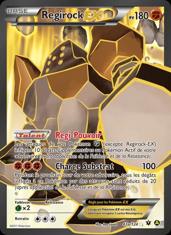 Carte Pokémon Regirock EX #43 — Impact des Destins
