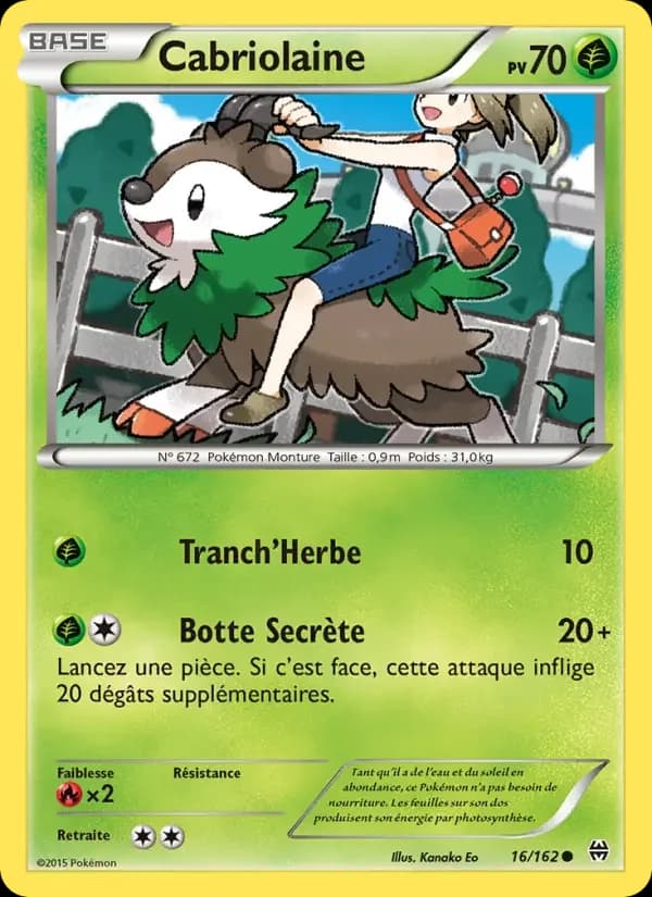 Carte Pokémon Cabriolaine #16 — Impulsion TURBO