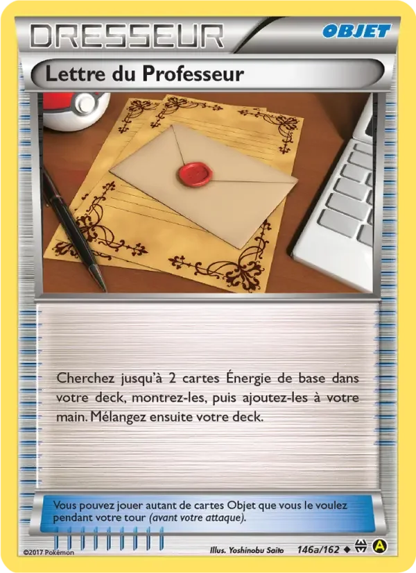 Carte Pokémon Lettre du Professeur #146a — Impulsion TURBO