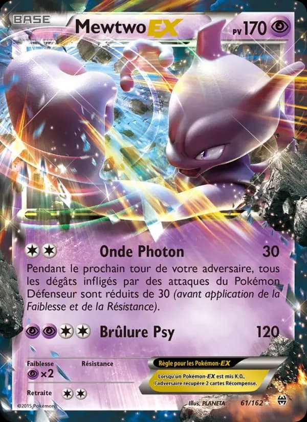 Carte Pokémon Mewtwo EX #61 — Impulsion TURBO