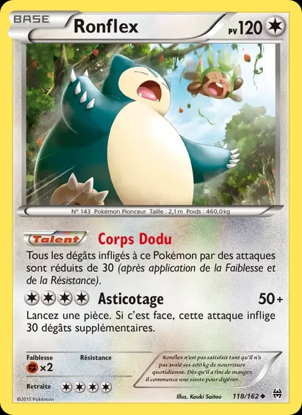 Carte Pokémon Ronflex #118 — Impulsion TURBO