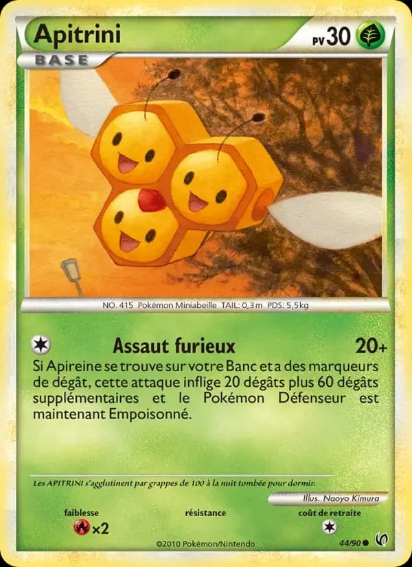 Carte Pokémon Apitrini #44 — Indomptable