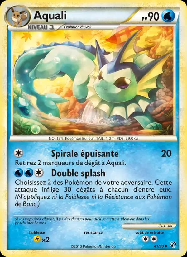 Carte Pokémon Aquali #41 — Indomptable