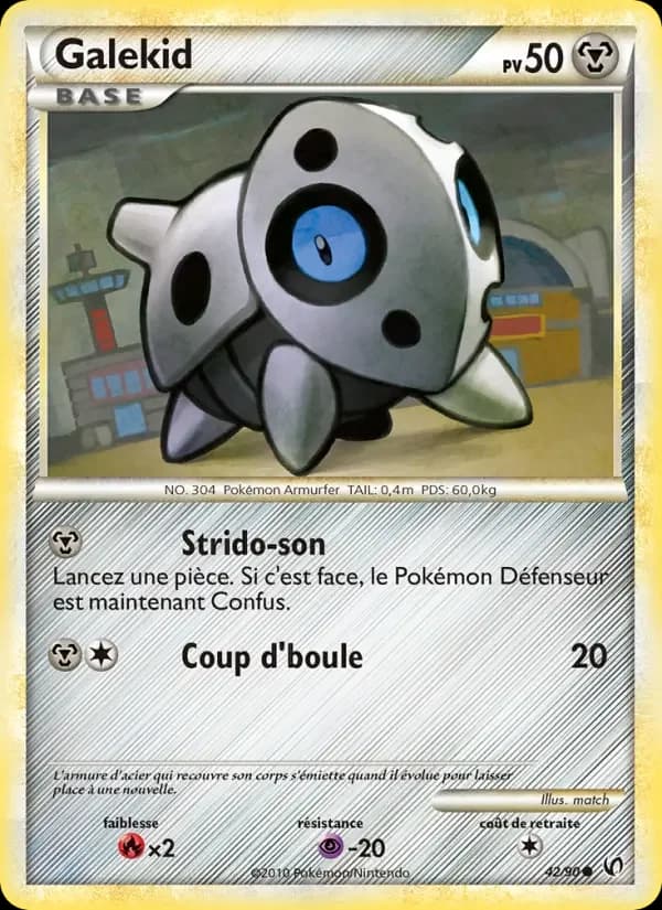 Carte Pokémon Galekid #42 — Indomptable