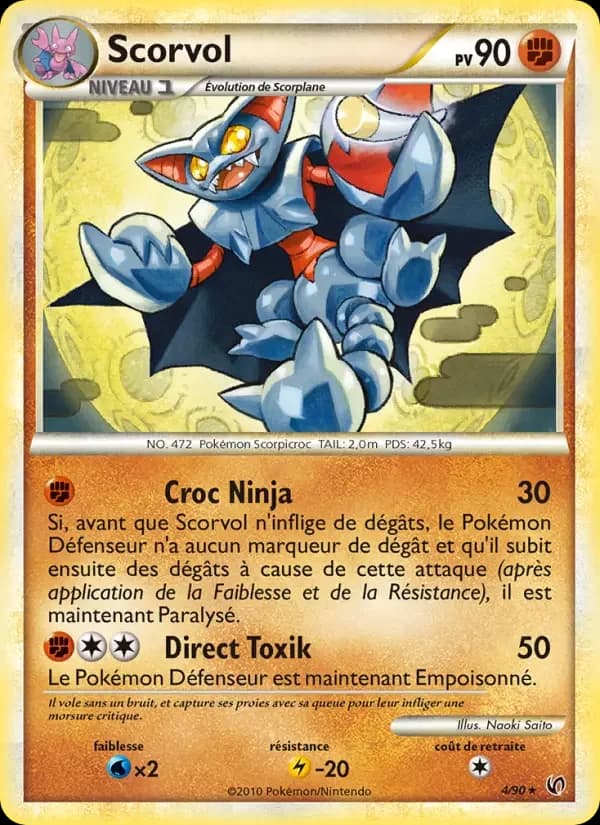 Carte Pokémon Scorvol #4 — Indomptable