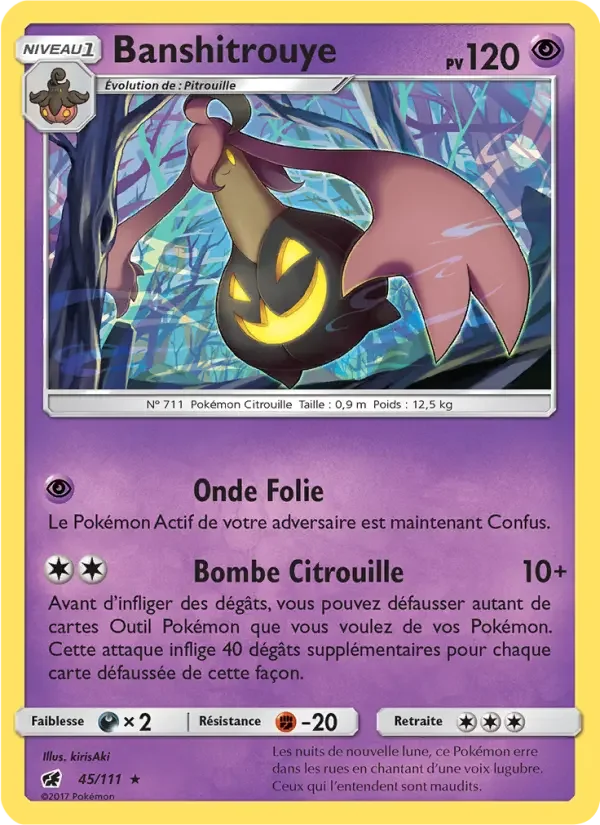 Carte Pokémon Banshitrouye #45 — Invasion Carmin