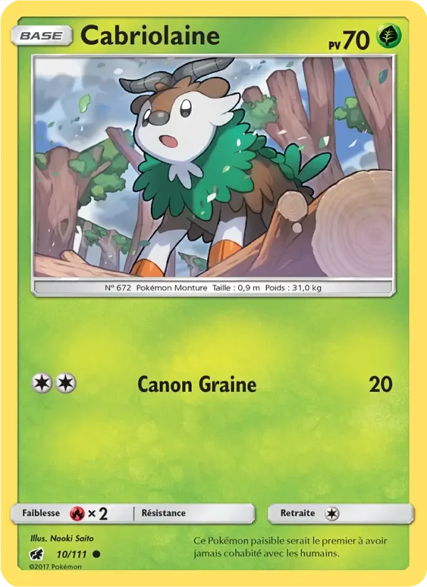 Carte Pokémon Cabriolaine #10 — Invasion Carmin