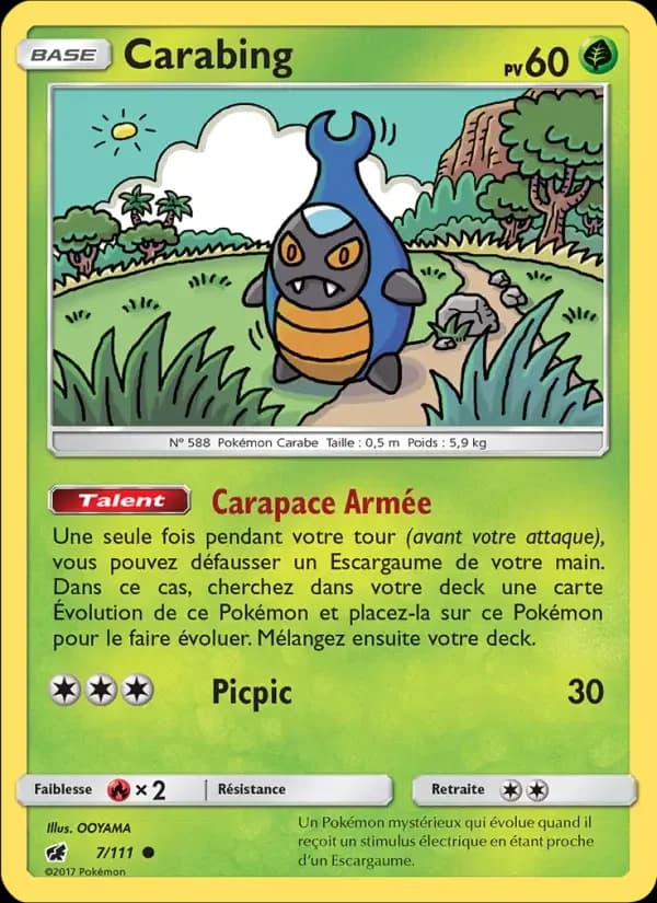 Carte Pokémon Carabing #7 — Invasion Carmin