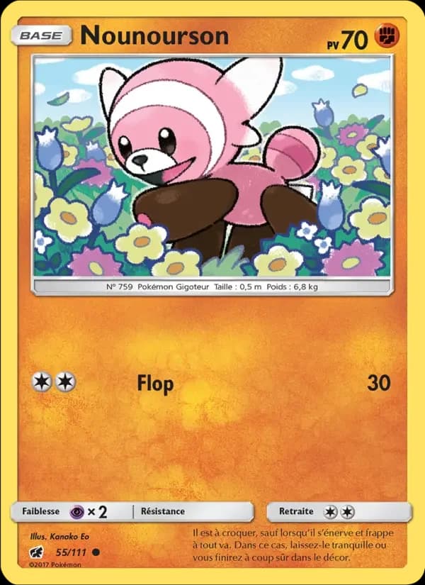 Carte Pokémon Nounourson #55 — Invasion Carmin