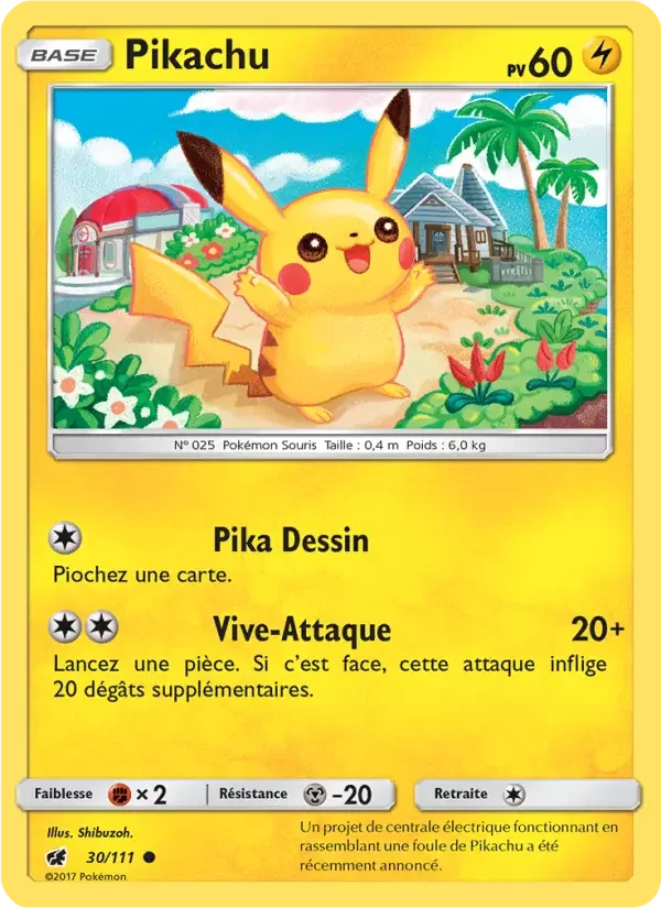 Carte Pokémon Pikachu #30 — Invasion Carmin