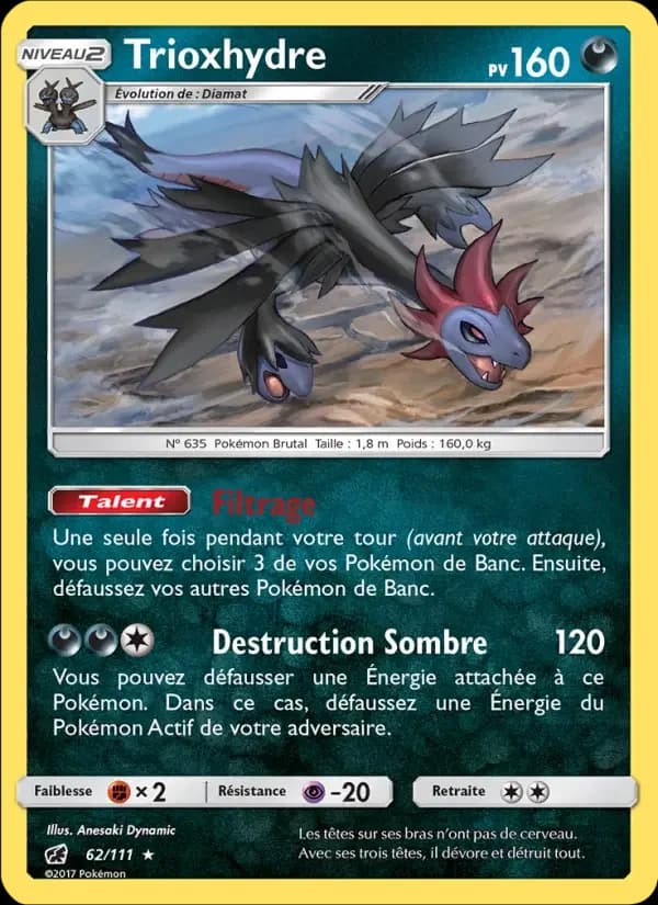 Carte Pokémon Trioxhydre #62 — Invasion Carmin