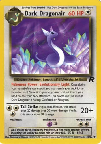 Carte Pokémon わるいハクリュー #33 — ロケット団