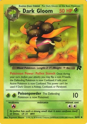 Carte Pokémon わるいクサイハナ #36 — ロケット団